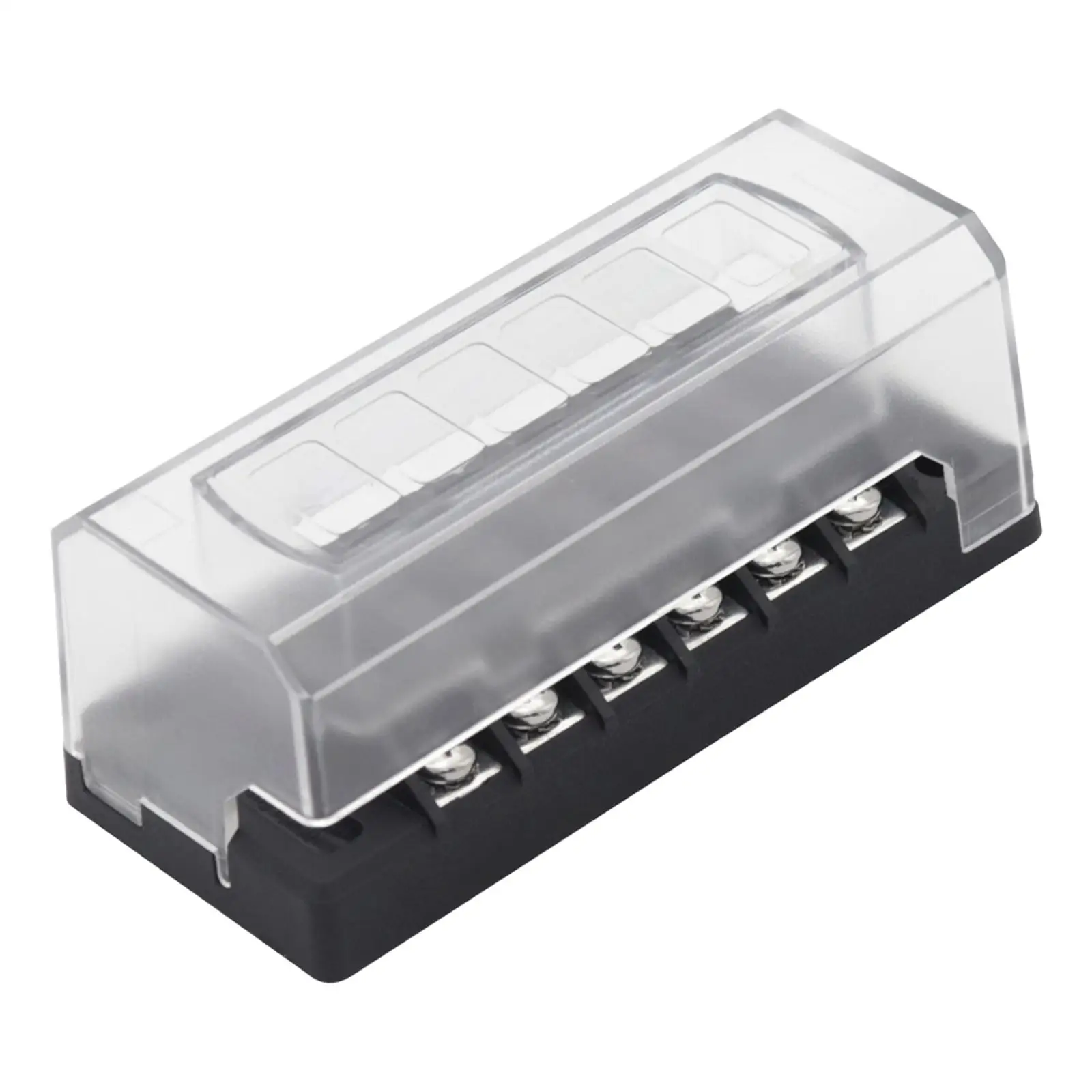 6-Way Blade Fuse Block Box Waterproof Cover Independent Circuits ATC ATO Holde - £22.32 GBP