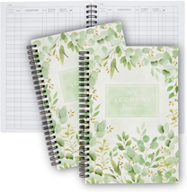 Paper Junkie 2 Pack My Account Spending Tracker Notebook, Expense Ledger Record  - £10.49 GBP