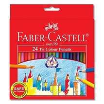 Faber-castell Soft Lead-no Pressure Required Tri-colour Pencils (Set of 24) - $16.10