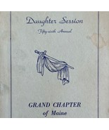Order Of The Eastern Star 1948 Masonic Daughter Session Maine Vol XVIII E47 - €68,63 EUR