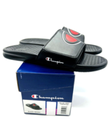 Champion Unisex Slide - Black White Red, Men US 4 / Women US 6 / EUR 36 - £17.06 GBP