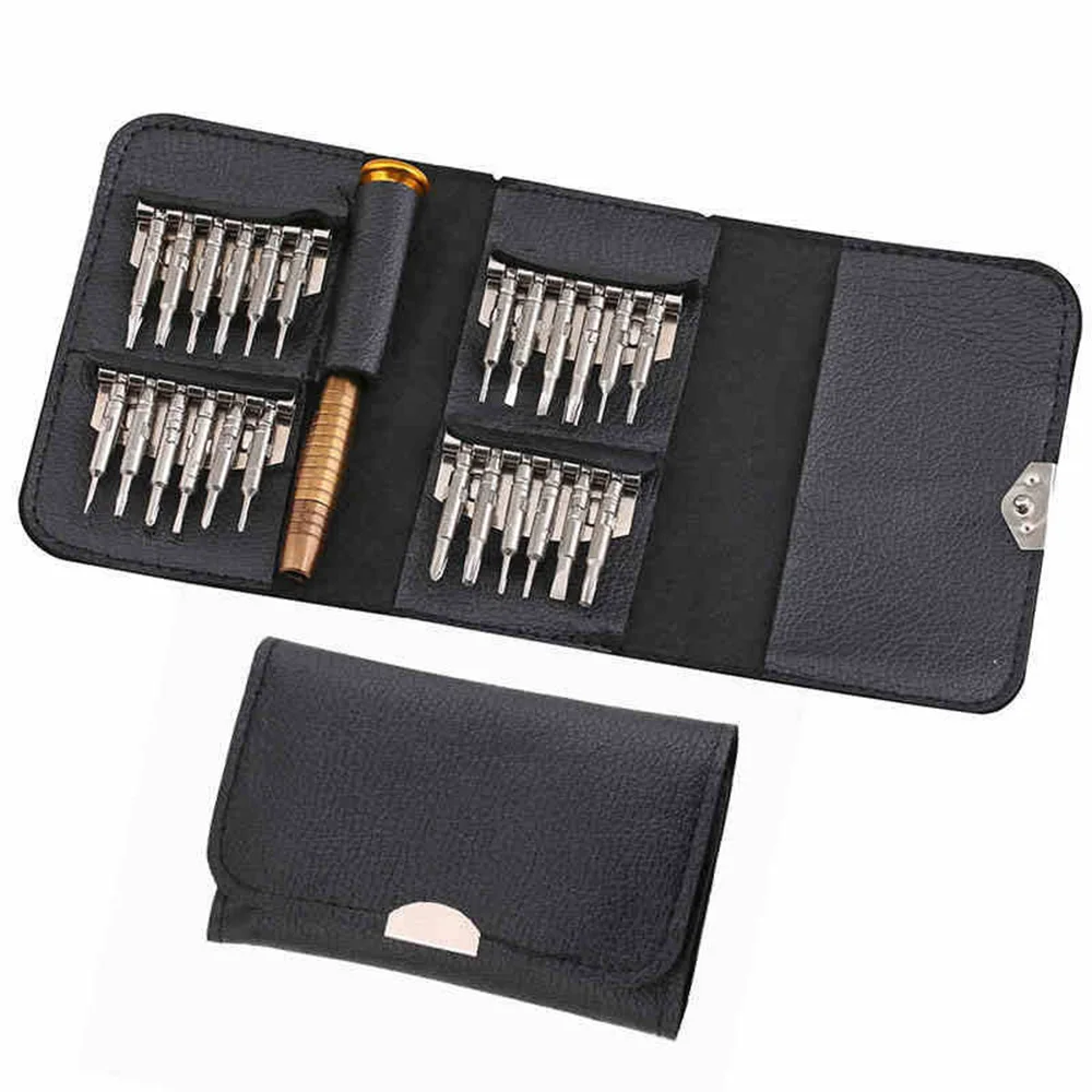25-in-1 Multi-function Leather Case Screwdriver Set  Phone Notebook Disemble Mai - £154.50 GBP