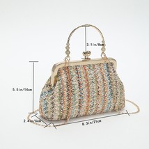 Straw Bag for Summer Beach  Bags for Women Vacation  Designer Handbags Trend Fem - £50.22 GBP