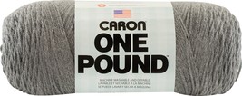Caron One Pound Yarn-Medium Grey Mix - £18.06 GBP
