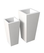 LeisureMod Orna 2-Piece Mid-Century Modern Fiberstone and MgO Clay Plant... - €335,89 EUR