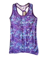 Gaiam Tank Top Women L Large Purple Athletic Wear Fit Yoga Workout Shirt - $277.65 MXN