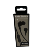 Urbanista Barcelona Black Wired Earbuds Stereo HandsFree Earphones 3.5mm... - €14,20 EUR