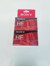 2 Pack Sony High Fidelity HF 90 Minute Audio Recording Blank Cassette Tapes NEW - $9.79