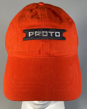 VINTAGE NOS NEW Proto ( Snap On ) Tools Strap-Back Hat Company Logo Orange - $19.79