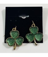 Gold Tone Three Leaf Clover Earrings (SEE PHOTOS) - £8.70 GBP