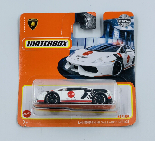 Matchbox Lamborghini Gallardo Police Short Card. Brand NEW 69/100 Metal ... - $9.47