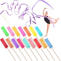 30 Pack Ribbons Dance Streamers 6.6 Feet Long Ribbon Dancer Wand For Kid... - £23.69 GBP