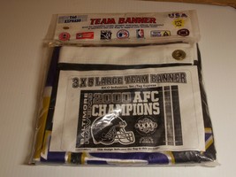 Baltimore Ravens Official NFL Banner  Rico Industries-3&#39;x5&#39; 2000 AFC Champions - £15.94 GBP