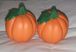 Hallmark Cards Fall Pumpkin Salt And Pepper Shakers Plastic - $9.35