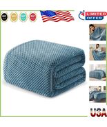 Super Soft Waffle-Textured King Size Blanket – Lightweight Comfort in Sl... - $1,033.75 MXN