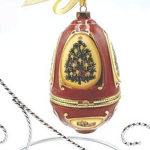 Vtg Mr Christmas Ornament Music Egg Trinket Box Shaped By Valery Parr - £15.69 GBP