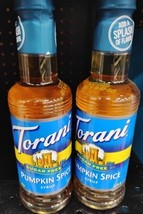 Torani Pumpkin Spice Syrup Sugar Free 12.7 fl oz Lot of 2 Coffee Flavor ... - $18.99