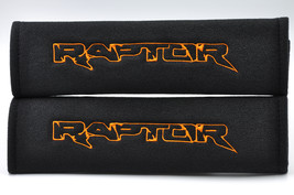 2 pieces (1 PAIR) Ford Raptor Embroidery Seat Belt Cover Pads (Orange on... - €15,43 EUR