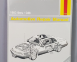 Haynes Ford Thunderbird Mercury Cougar Automotive Repair Manual 1983-88 ... - $12.82