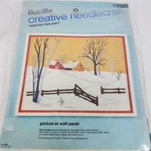 Vintage Bucilla Winter Twilight 2395 Picture or Wall Panel NO NEEDLE - $14.00