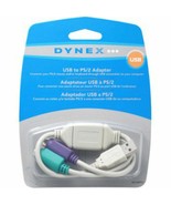 NEW Dynex DX-USBPS2 USB-to-PS/2 KVM Mouse Keyboard Port Adapter Cable Co... - £4.38 GBP