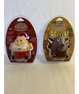 Set 2 Holiday Fresh Friends Air Freshener Reindeer Gingerbread Spice San... - £7.50 GBP