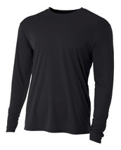  Mens Long Sleeve Dri-Fit Cooling Performance athletic Black - $25.99