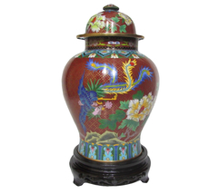 Large Chinese cloisonne vase - £429.58 GBP