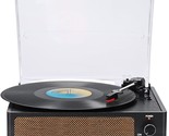 Vinyl Record Players Vintage Turntable For Vinyl Records With Speakers B... - £72.38 GBP