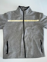 Calvin Klein Full Zip Fleece Jacket Mens Sz M Gray Long Sleeve Polyester... - $26.40