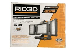 OPEN BOX - RIDGID 18V Hybrid Jobsite Folding Panel Light R8694221B (Tool... - £73.12 GBP