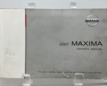 2007 Nissan Maxima Owners Manual Handbook OEM M01B37009 - $40.49