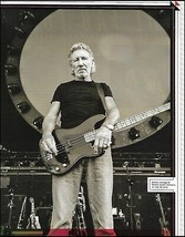Pink Floyd Roger Waters with Fender Precision Bass Guitar Rome 2013 pin-up photo - £3.38 GBP