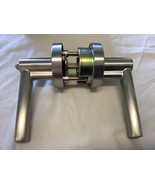 Signature Hardware 466699 Ewing Entrance Set Round Rod Lever Handle-Brus... - $729.21 MXN