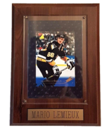 Mario Lemieux&quot; VTG Pinnacle Hockey Card NHL Pittsburgh Penguins Wood Wal... - £15.75 GBP