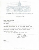 Congressman Robert Bob Walker Signed 1989 Typed Letter - $39.59