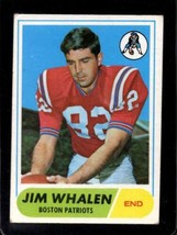 1968 Topps #20 Jim Whalen Vg+ Patriots *XR27305 - £1.17 GBP