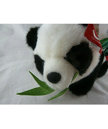 Plush Aurora Giant Panda Cub eating Bamboo 10 inches long New with tags - £7.76 GBP