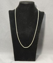 Vintage 24K GB Gold Bonded Plated Chain 20&quot; Necklace Rope Chain Unisex J... - £23.27 GBP