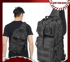Tactical Military Sling Backpack Small Sling Rover Shoulder Bag Molle Outdoor Ca - £28.67 GBP
