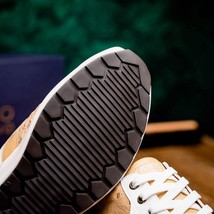 Lyon II Genuine Ostrich and Calfskin Fashion Sneaker Orix / White image 12