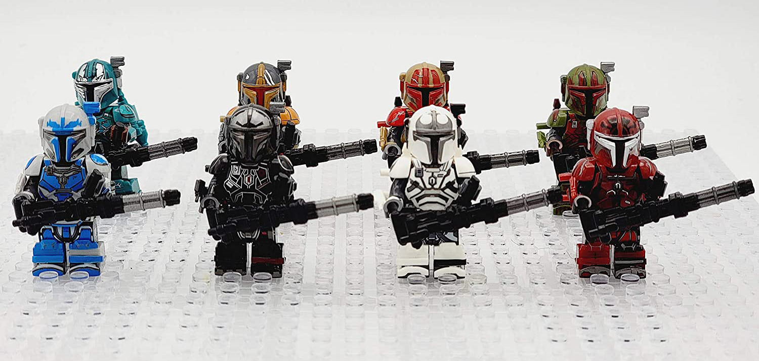 8pcs/set Star Wars Heavy Infantry Mandalorians Warriors Minifigure Toys Gift