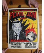 Pearl Jam Poster Live As The World Burns NY March 26 March 30 Silkscreen - €232,46 EUR