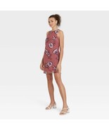 Wild Fable Women&#39;s Sleeveless Mini Slip Dress SMALL Pink Floral New - $26.99