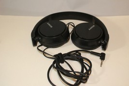 Sony MDR-ZX110 Wired Headphones MDRZX110 Black Adjustable Headband  - GENUINE - $16.95