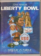 1980 Liberty Bowl Game Program Missouri Purdue - £48.88 GBP