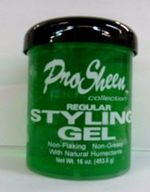 Pro Sheen Regular Styling Gel Non-Flaking Non-Greasy Natural Humectants ... - $10.89