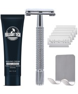 Safety Razor Set for Men Women w/Razor Stand,Razor Refills,Shaving Cream... - $240.54 MXN