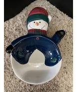 Papel Giftware Snowman Candy Dish Winter Nuts Festive - £16.81 GBP