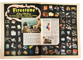 FIRESTONE TIRES - Extra Value-2 Sided - 1942 Vintage Print Ad-Tractors-T... - €9,52 EUR